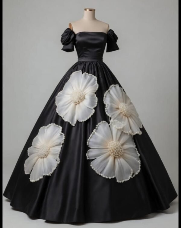 SELLBAY MIDNIGHT BLOSSOM GOWN