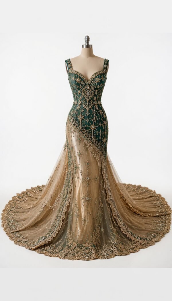 SELLBAY EMERALD LUXURY GOWN