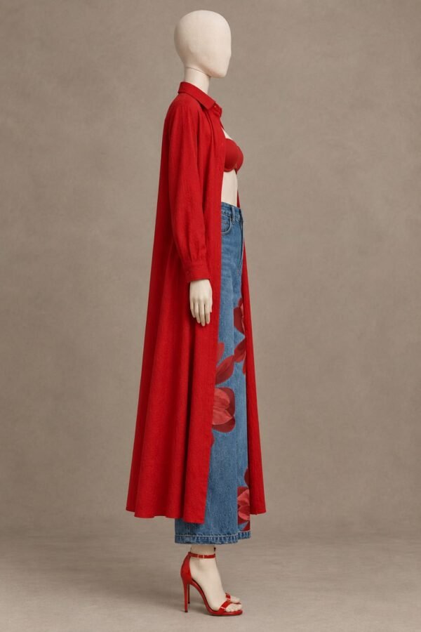 BLOOM BOLDLY — SHOP THE SELLBAY RED BLOOM DENIM SET | $230 USD