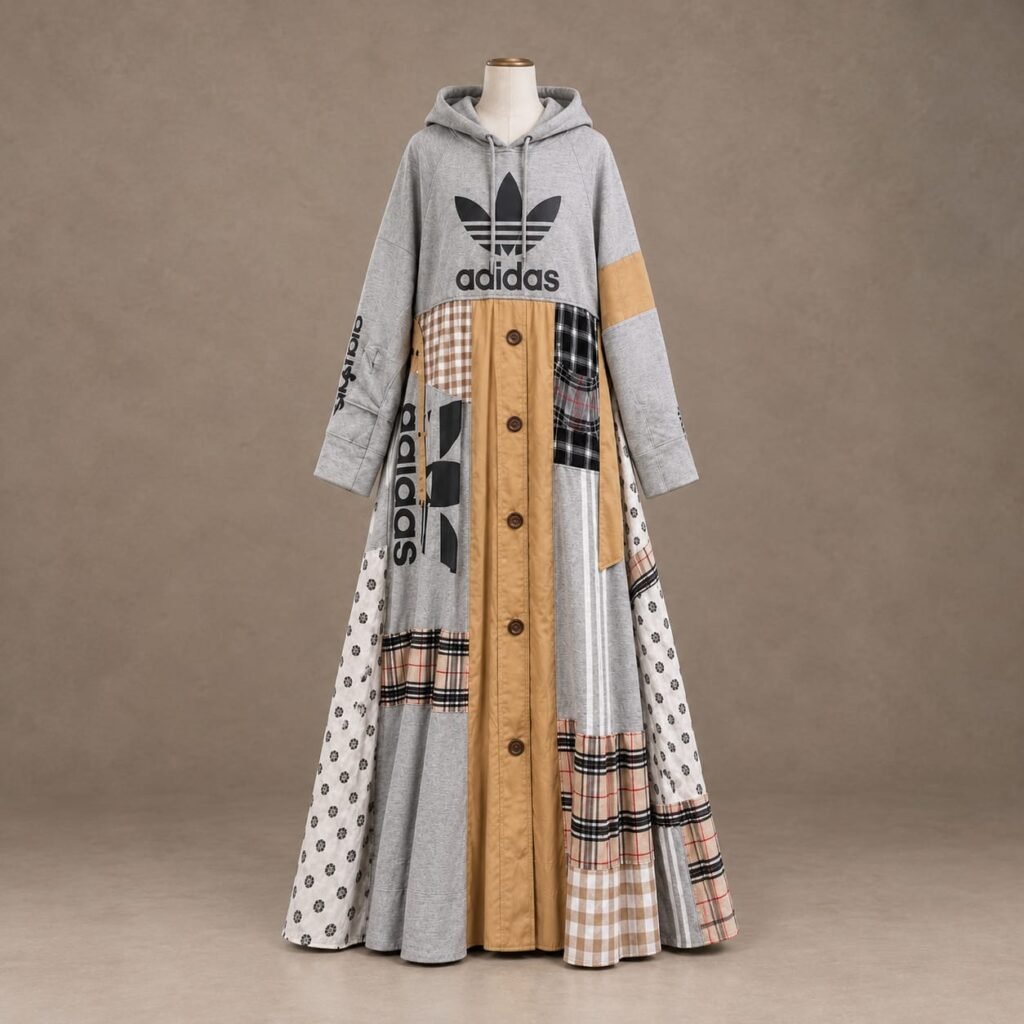 SELLBAY — Adidas Heritage Patchwork Hoodie Frock